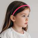 6-Pack Glitter & Solid Thin Headbands for Girls & Women - Colorful Narrow Skinny Hairbands - Rainbow Sparkle Non-Slip Headbands for Daily Wear, Parties & Gifts