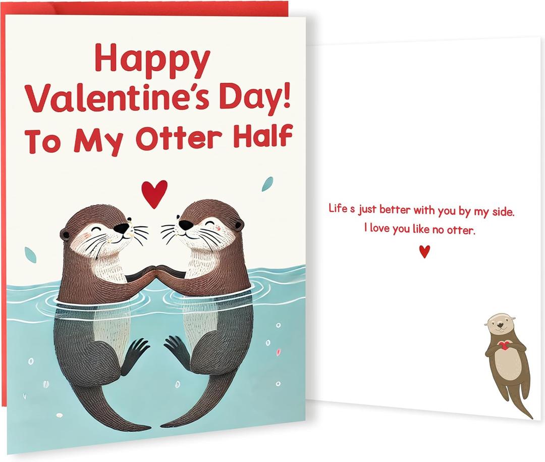 2 x Funny Valentines Day Card for Couple Wife Husband, Humorous Valentines Day Cards Gifts for Him Her Women Men (LD321)