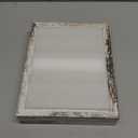 Califortree Outside 8x10 Shadow Box Frame with Linen Back - Real Glass, Push Pins Included, Sturdy Rustic Memory Display Case, Fits Photos or Items Under 6x8, Distressed White