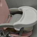2in1 Portable Toddler Booster Seat, Grow with Baby Booster Seat for Dining Table with Removable Tray & Seat Pad, high Chair for Travel, ACE1013 Pink Flamingos