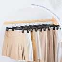Smartor Pants Hangers - 30 Pack, Black Clips Hangers with 360 Hooks, Shorts Hanger with Strong Clamps, Dress, Heavy Duty as Trousers, Skirt, Jeans, Towel and Bottom Clothes -12 Inch