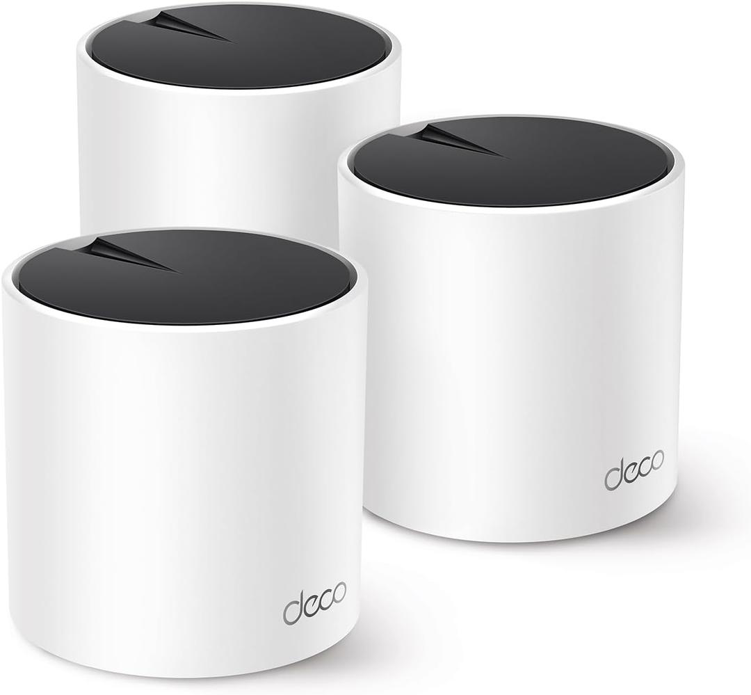 TP-Link AX3000 Whole Home Wi-Fi 6 Mesh System (Deco X55 Pro) | Up to 6500 Sq.Ft. . WAN/LAN Ports Wired Ethernet Backhaul   +  2023 Release (3-Pack)