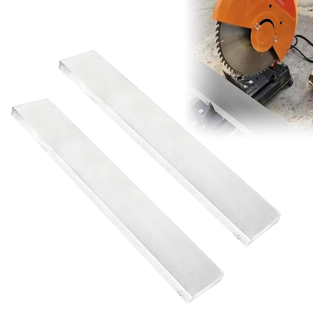 CNQLIS 2 Pieces 1/2" X 2"X 12" Long Square Aluminum Flat Plate