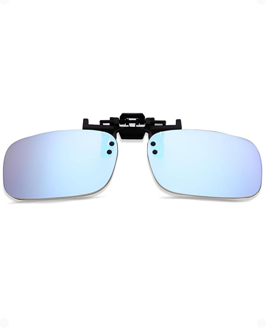Clip-on Flip Up Color Blind Glasses for Men, Color Correcting & Enhancing Glasses Outdoor Use for Deutan and Protan Colour Blindness
