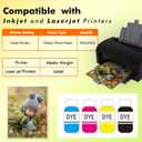 Koala Thin Semi-Glossy Photo Paper 8.5x14 Inches Legal Size 100 Sheets Compatible with Inkjet and Laser Printer for Brochure Flyer Printing 6Mil Use DYE INK 30LB