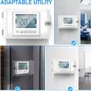 Thermostat Lock Box with Key 7.28x4.72x2.24 Inches Clear Plastic – Prevents Unauthorized Temperature Changes for HVAC Systems – for Home, Office, Schools, Property Managers