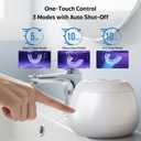 Ultrasonic Retainer Cleaner Machine 48kHz Denture and Aligner Cleaning Pod for Mouth Guards Night Guards Dental Trays Braces Toothbrushes Jewelry with 200ML Capacity (White)