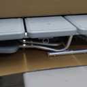 Drive Medical Splash Defense Tub Transfer Bench for Bathtub with Curtain Guard Protection, White