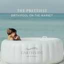 Earthside Birth Pool Comfort for Home Water Birth Kit | Doula & Midwife Approved in Marshmallow White I Portable and Easy to Set up with a Capacity for 127 Gallons