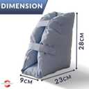 Medical Heel Protector Cushion to Relieve Pressure from Sores and Ulcers, Adjustable Foot Pillow for Bed Sores, Washable Heel Cushions for Ankle Pain Relief, Ankle Pillow (Light Blue)