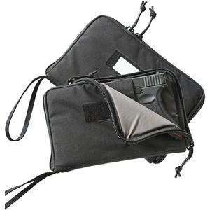 2-Pack Soft Pistol Cases Handgun Case Soft Pistol Rug Case Tactical Handgun Storage Pouch with for Hunting Shooting Range Sports Home storage3 of ID Patches Included (Black)