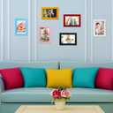 Namalu 4 x 6 Picture Frames Set of 6, Colorful Rustic Retro Photo Frame Bulk with Hd Acrylic Wood Photo Frames, Wall Mount and Tabletop Display Family Friends Wedding Gift