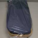 LONBET Toilet Paper Storage for 12 Rolls, Stackable & Foldable - The Ultimate Bathroom Organizer - Waterproof Basket with Bamboo Lid - Elegant Toilet Paper Storage Holder, Blue