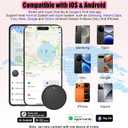 2026 Air Tracker Tags-4 Packs Android & iOS,Dual System Smart Tags Bluetooth Luggag Tracker Keys Finder/Item Locator Work with Apple Find My (iOS)&Google's Find Hub(Android) for Key,Backpack,Luggage