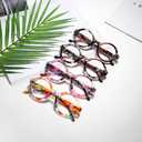 Bevi Ladies Stylish Reading Glasses Round Reader with Spring Hinges Great Value Glasses Readers for Women 2948 (2.25)