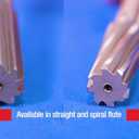 Drill America - DWRR23/64 23/64" High Speed Steel Straight Shank Straight Flute Chucking Reamer, DWR Series