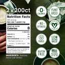 Stevia In The Raw, Plant Based Zero Calorie Sweetener, No Erythritol, Sugar Substitute for Coffee, Hot & Cold Drinks, Suitable For Diabetics, Vegan, Gluten-Free, 200 Count Packets (Pack of 2)