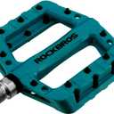 ROCKBROS MTB Pedals Mountain Bike Pedals Lightweight Nylon Fiber Bicycle Platform Pedals for BMX MTB 9/16" (Blue)