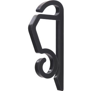 Coideal Christmas Light Clips Outdoor - 200 Pcs Holiday Lights Clip Plastic Gutter Hooks Outside Xmas Light Hangers for Hanging Christmas Halloween Decor (Black)