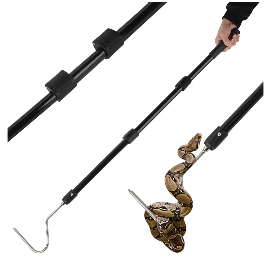 Snake Catching Hook Grabber Tool for Safe Snake Efficient Handling Moving Remove Control Capture Release Trapping Feeding