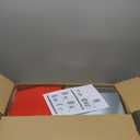 2 Pcs 25 Lbs Large Automatic Dog Feeders with Handle Acrylic Panel Galvanized Gravity Feeder Outdoor Hanging for Doggie Breed Dog Food Dispenser Container(Red)