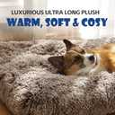 ULIGOTA Dog Bed Crate Pad Plush Soft Dog Crate Bed for Small Medium Large Dogs and Cats Washable Anti-Slip Kennel Crate Mats for Sleeping and Anti Anxiety S