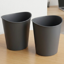 2 Pack Gray Trash Can