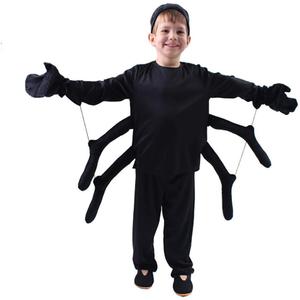 Spider Costume for Kids, Perfect for Halloween, Animal Dress up Party, Black, S/3-4Y