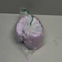 Kids Neck Pillow, Kids Travel Pillow with Eye Mask, Foldable Memory Cotton Neck Pillow for Travel, Driving, Flying (Smoke Purple)