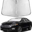 EcoNour Windshield Sunshade Compatible for Ford Fusion 2013-2019 2020 2021, Sun Visor for Front Windshield & Window Sun Shade Cover, UV Heat Blocker & Protector, Car Accessories