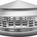 8" Round Chimney Caps, Tapered Top Chimney Cap with Screen, All Weather Chimney Caps Roof Top Round Roof Vent, Perfectly Insulated Roof Vent Caps Vent Caps