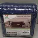 U-NICE HOME Reversible Sofa Cover Couch Cover for Dogs with Elastic Straps Water Resistant Furniture Protector for Pets Couch Cover for 3 Cushion Couch (Sofa, Navy/Taupe)