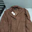IDEALSANXUN Womens Corduroy Blazer Fall Winter Casual Blazer Dressy Suit Jackets (Brown, L)