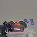 Kids Ski Goggles for Boys Girls Aged 3-14, 100% UV Protection OTG Ski Goggles, A06-white/Revopink (vlt 46%)