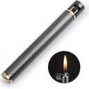 Yusud Butane Fuel Lighter, Cool Pipe lighters, Soft Flame Flint Lighters, Cigarette Cigar Lighter, Gas Lighters, Unique Gifts for Men, Women (Gray)