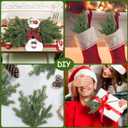 Artgar 12 Pcs Christmas Pine Branches  18" Realistic Artificial Greenery Pine Stems - Real Touch Faux Cedar Picks for Vase, DIY Garland Wreath Home Indoor Outdoor Xmas Decorations