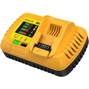 8A DCB118 Fast Charger for DeWalt Batteries | Compatible with DEWALT Batteries 12V, 20V MAX & 60V MAX | DCB118 Replacement 60V Fast Charger