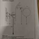 Qichksum Wall Sconces Plug in Set of 2, Hanging Wall Lamp with Plug in Cord, Metal Wall Lamp White Glass Globe Indoor Wall Decor Light for Bedroom, Farmhouse, Hallway, Living Room, Kitchen, Gold