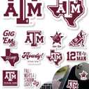 Texas A&M Stickers for Gift, Car, Water Bottle, Laptop, and Phone for TAMU Football Fans and University Graduates (Texas A&M Aggies)