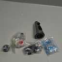 Universal Kitchen Faucet Head Replacement with 15 Adapter Kit Compatible with Kohler/Moen/Delta Faucet, 3 Function Pull Down Sink Faucet Spray Head, Chrome