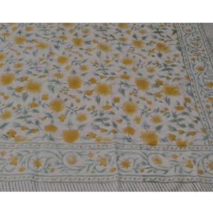 Yellow Flower Tablecloth,  60x60 