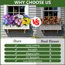 Homsunny Artificial Flowers for Outdoor, Fake Silk Flowers UV Resistant, Realistic Faux Plants Flowers for Front Door Porch Planter Patio Yard Garden Spring Decor