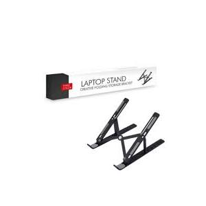 Laptop Stand for Desk, Adjustable Laptop Riser ABS+Silicone Foldable Portable Notebook Holder, Ventilated Cooling Notebook Mount Computer Stand for 10-15.6” Laptops,Tablets-Black