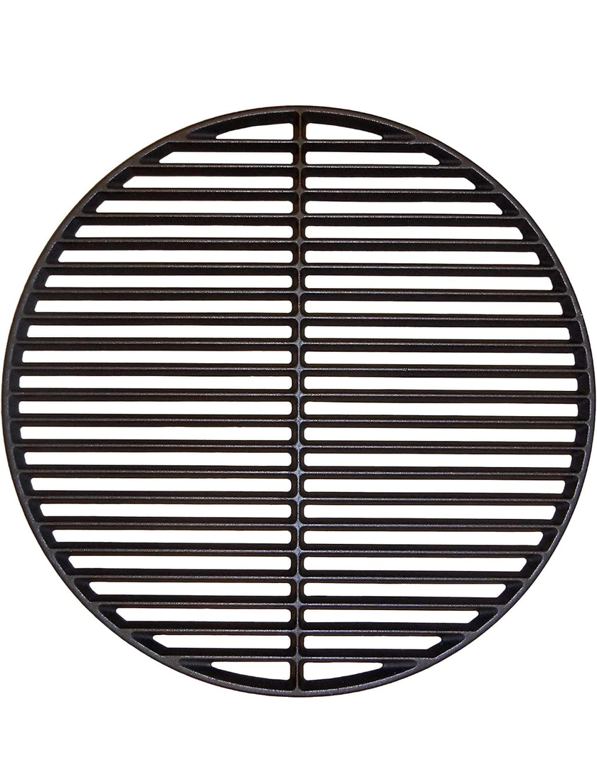 Shengyongh CC69991 (1-Pack) 18 Inch Cast Iron Cooking Grate for Kamado Joe KJ-HCICG Classic Joe KJ-23RHC Classic II KJ23NRHCI Classic III Stand-Alone Classic, Vision Grill VGKSS-CC2, B-11N1A1-Y2A