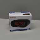 Timex T231G AM/FM Dual Alarm Clock Radio with 1.2-Inch Display and Line-in Jack (Gunmetal)