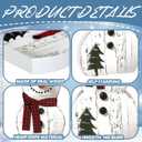 Barydat 3 Pcs Christmas Snowman Wooden Decorations Rustic Snowman Table Centerpieces Block Sign for Xmas Holiday Party Winter Indoor Home Kitchen Office Room Decorations