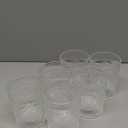 Kingrol 6 Pack 9 oz Romantic Water Glasses, Premium Drinking Glasses Tumblers, Vintage Glassware Set for Juice, Beverages, Beer, Cocktail