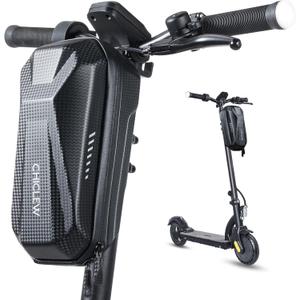 CHICLEW 3L Large Scooter Bag, Quick Release Portable Electric Scooter Storage Bag, Waterproof XL Scooters Handlebar Bag for Scooters, Bikes, Segway Ninebot and NIU