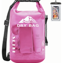 HEETA Dry Bag Waterproof for Women Men, 5L Roll Top Lightweight Dry Storage Bag Backpack with Phone Case for Travel Swimming Boating Kayaking Paddle Board Camping Beach Accessories