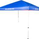 QUIKSILVER Blue 10x10 Pop Up Canopy Shade Tents for Outdoors - A Foldable Tent and Pop up Gazebo Tent, Portable Shade Canopy - Yard Shade, Beach Canopy Tents, Pop Up Party Tent with Wheeled Carry Bag